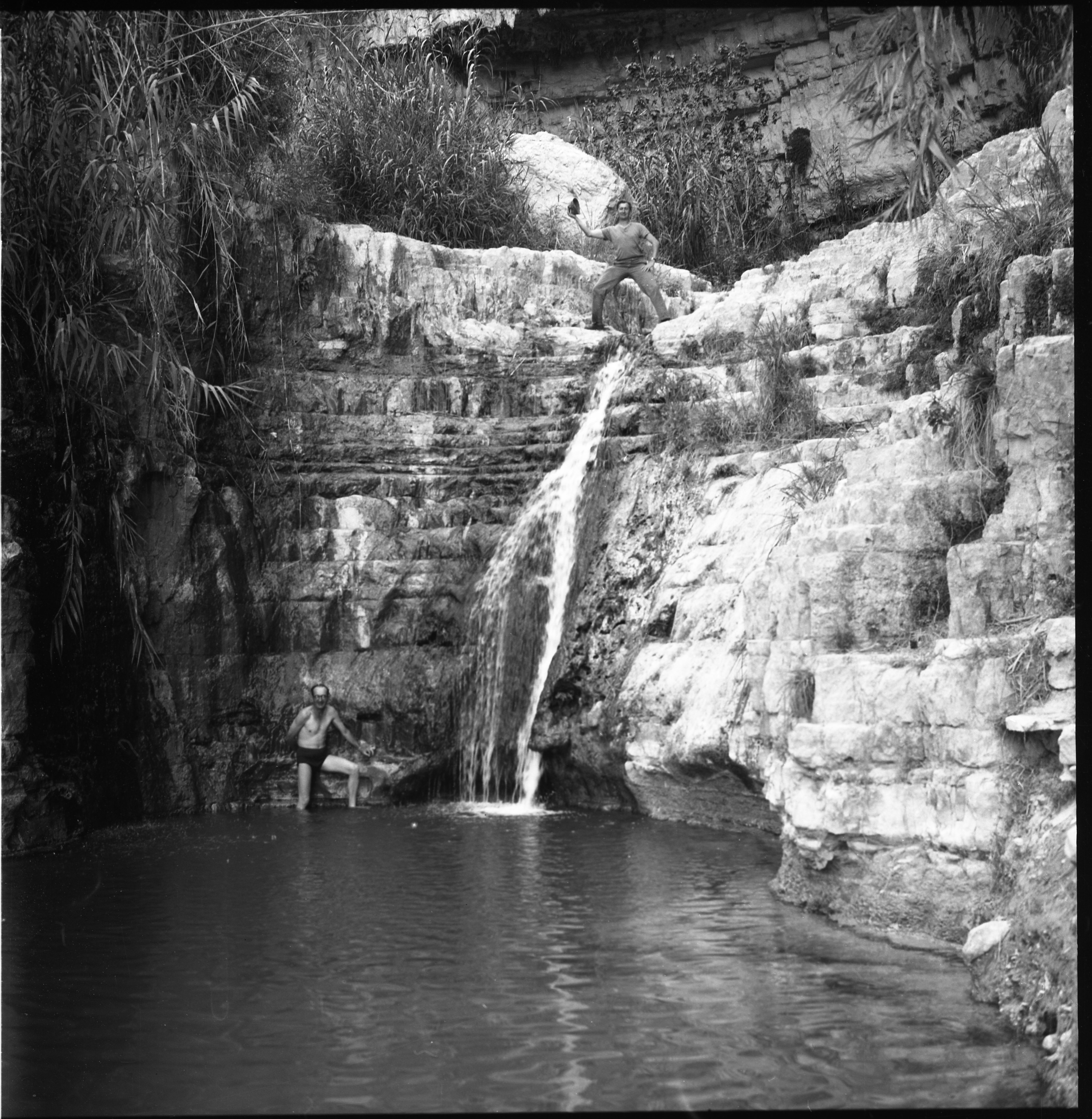  עם ציירי הקבה"א בעין- גדי; 1964