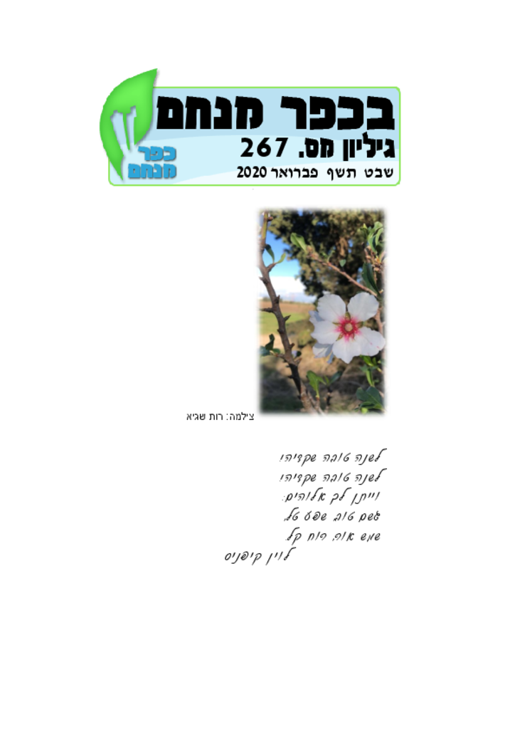 בכפר מנחם 267בכפר מנחם