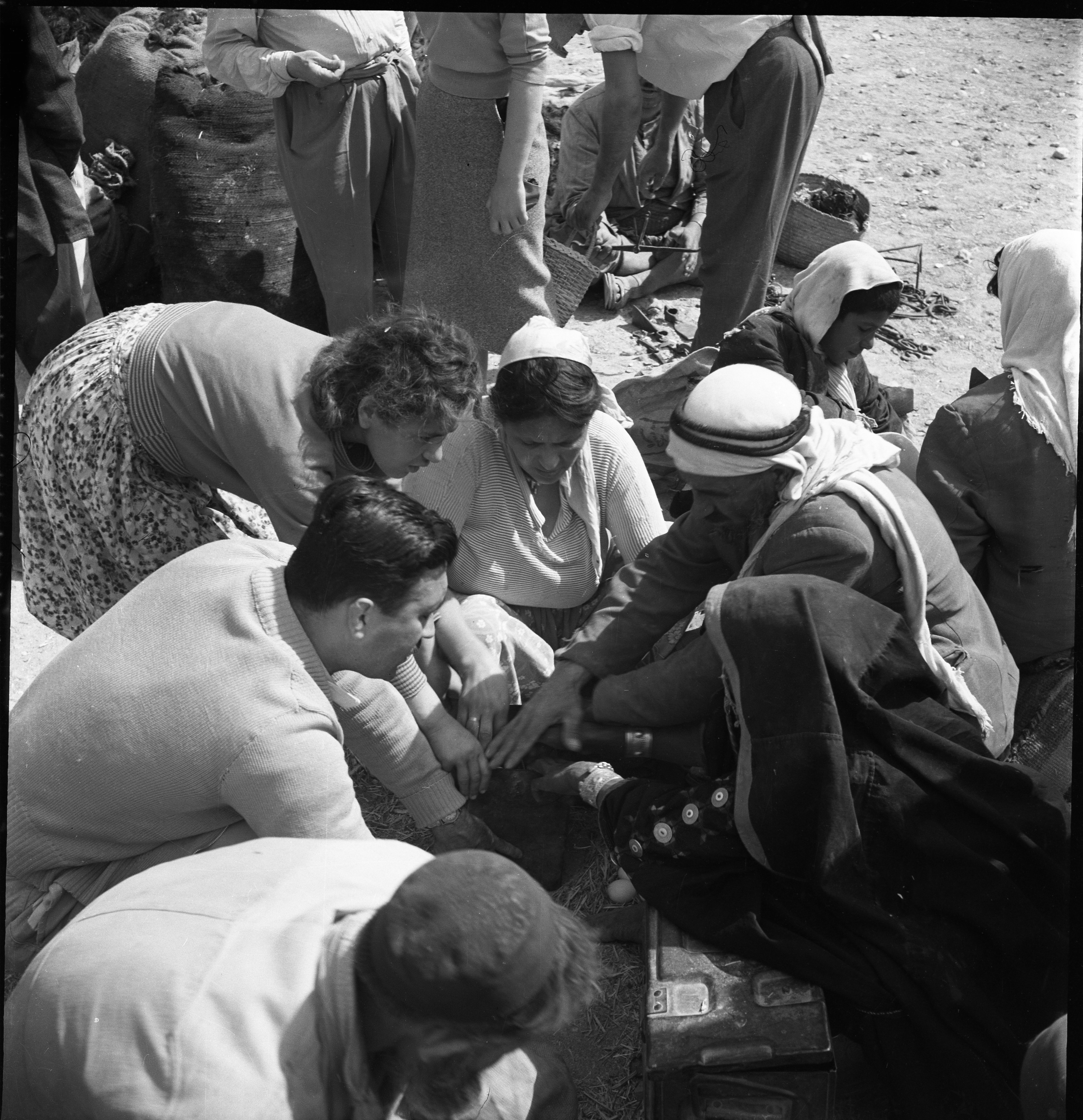  שוק בדואי בבאר- שבע; 1958